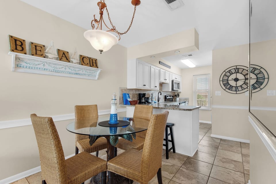 Dining and kitchen