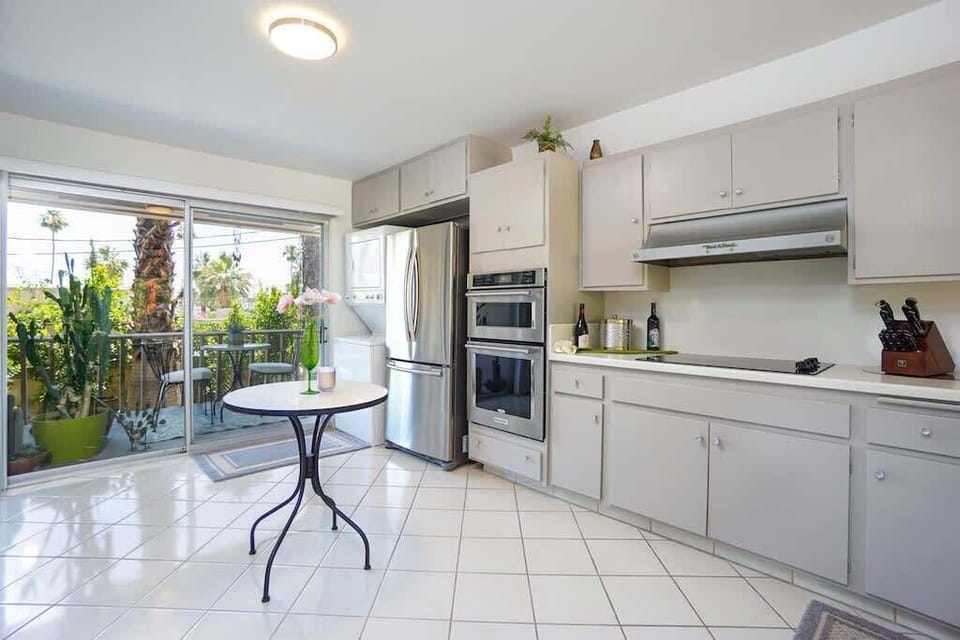 Beautiful kitchen area with patio 
