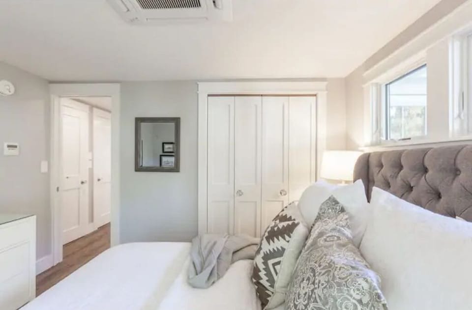 Spacious closet in master bedroom