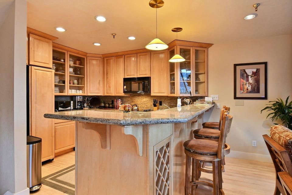 kitchen with bar