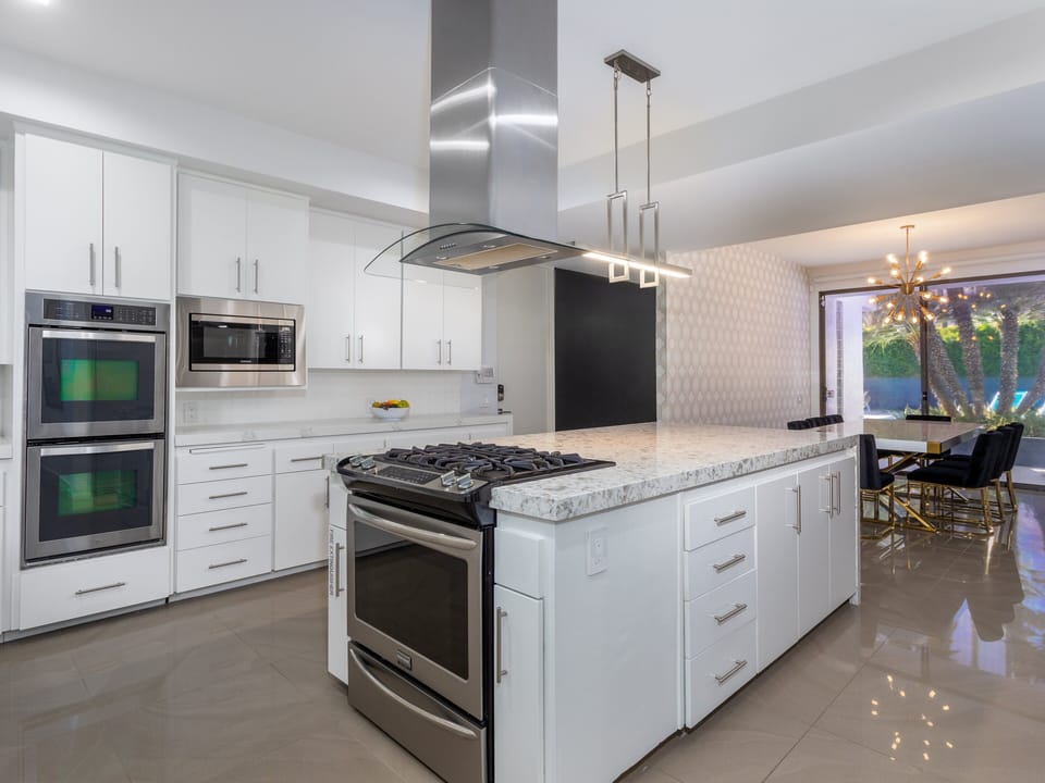 Cook at home in the gorgeous chefs kitchen