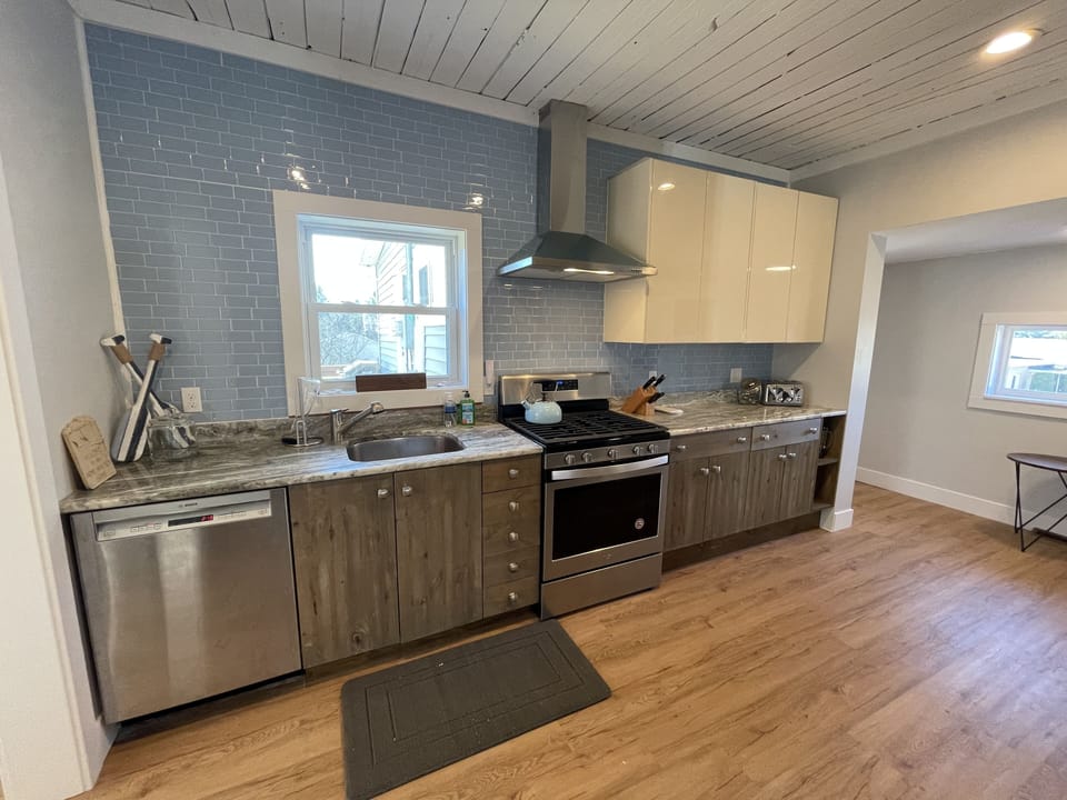 Newly renovated kitchen with brand-new appliances