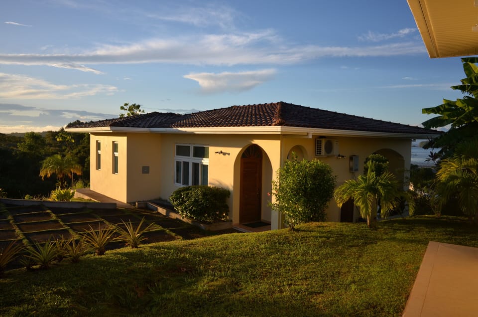 sunrise over casita back view