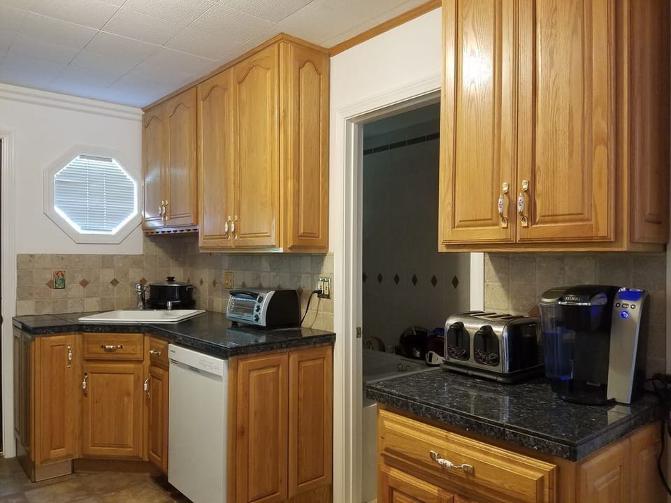 Primary home, With a fully furnished kitchen.