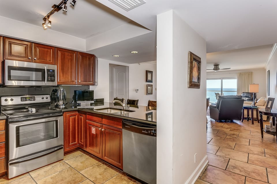 View even from the kitchen