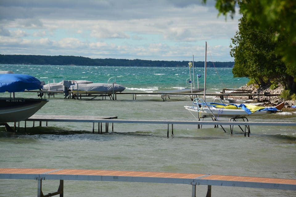 Looking north from the dock