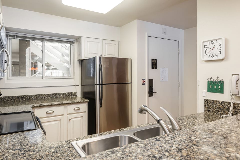 Granite counter tops and stainless steel appliances