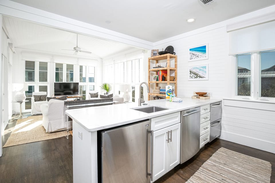 RENOVATED KITCHEN W/NEW STAINLESS STEEL - 2-DRAWER FRIDGE