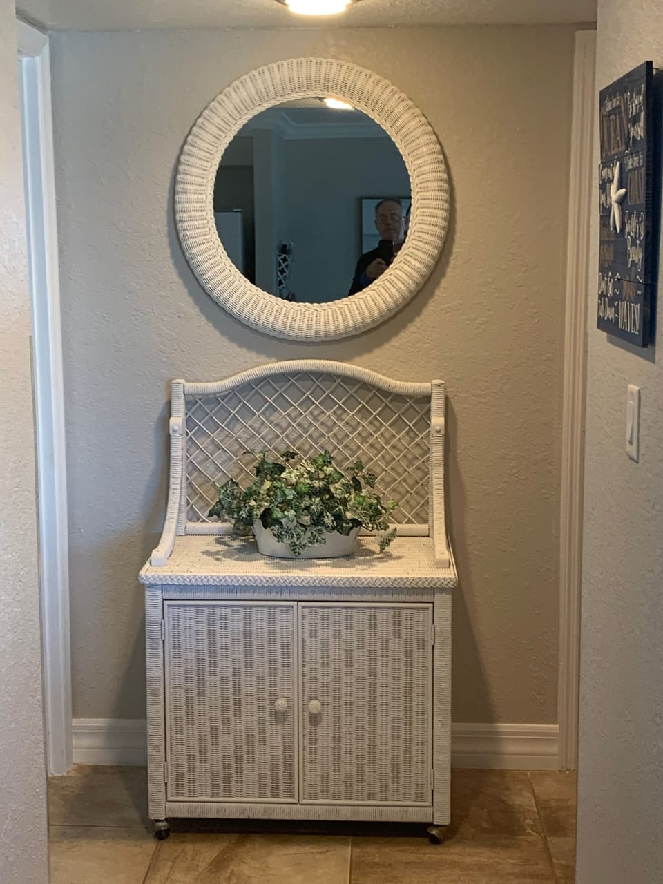 Newly decorated hallway