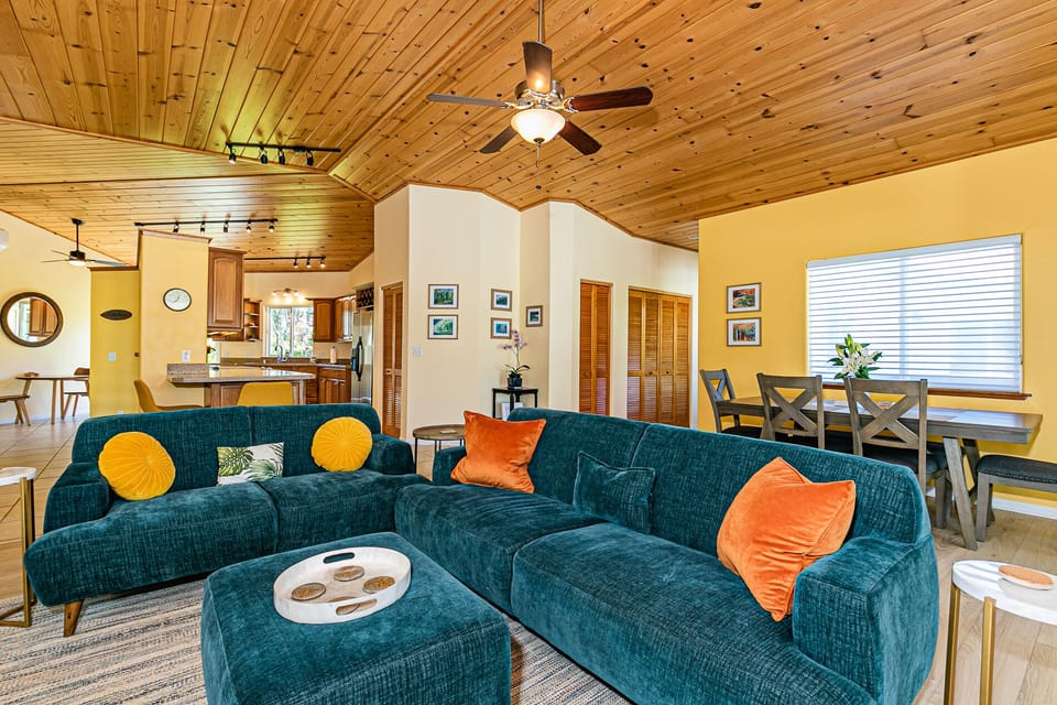 Relax in the comfy living room