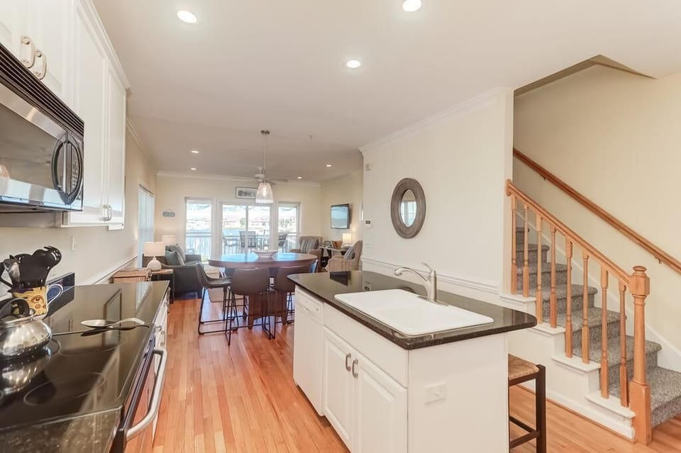 Kitchen with River Views