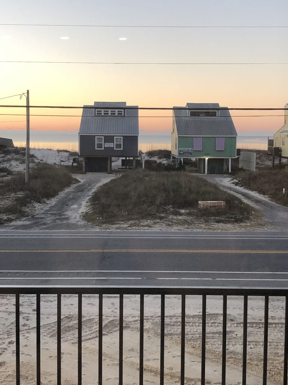 view from front deck