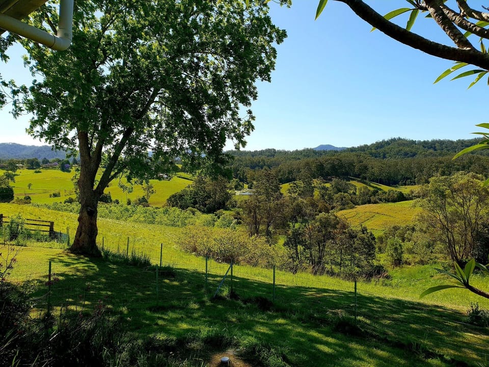 View from Farmstay Cottage balcony