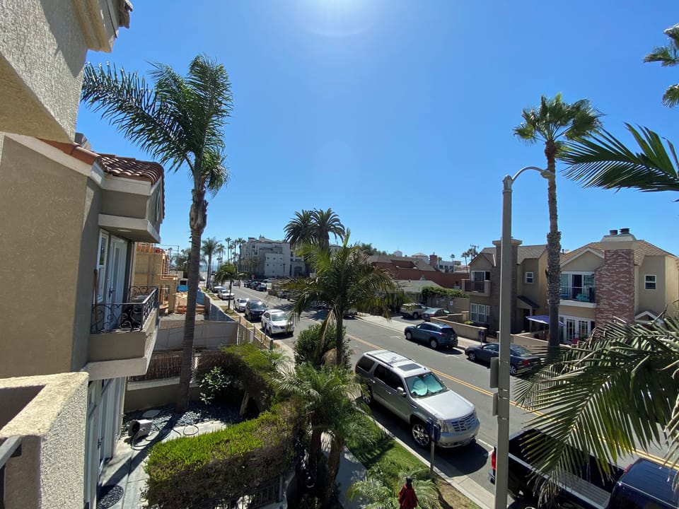 Balcony view off master bedroom
