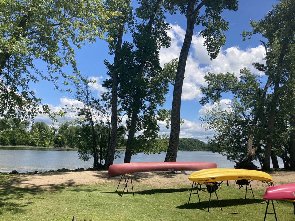 The Hudson River in your backyard! Walk down the lawn to your private beach!