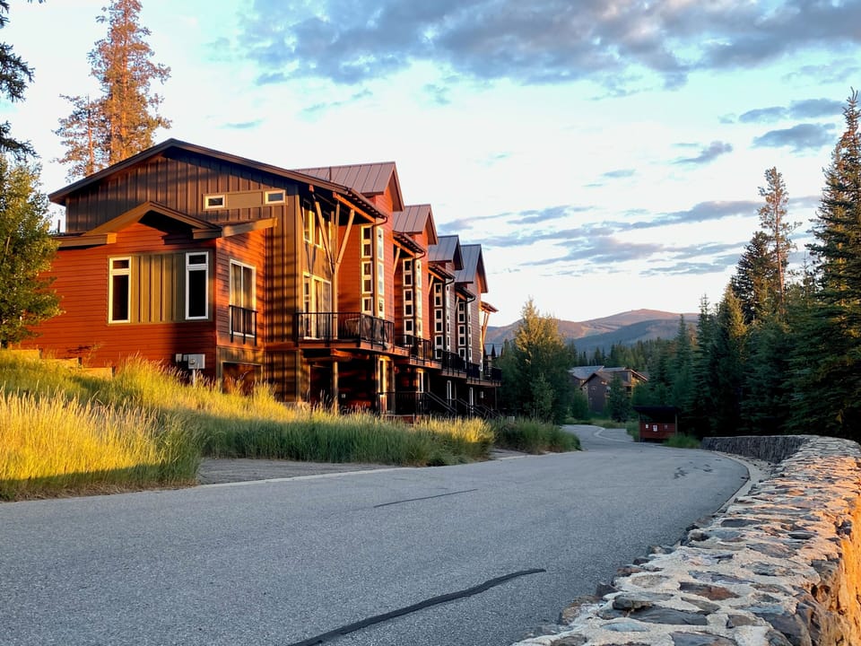 Quiet road and entrance to property with a view of Winter Park resort