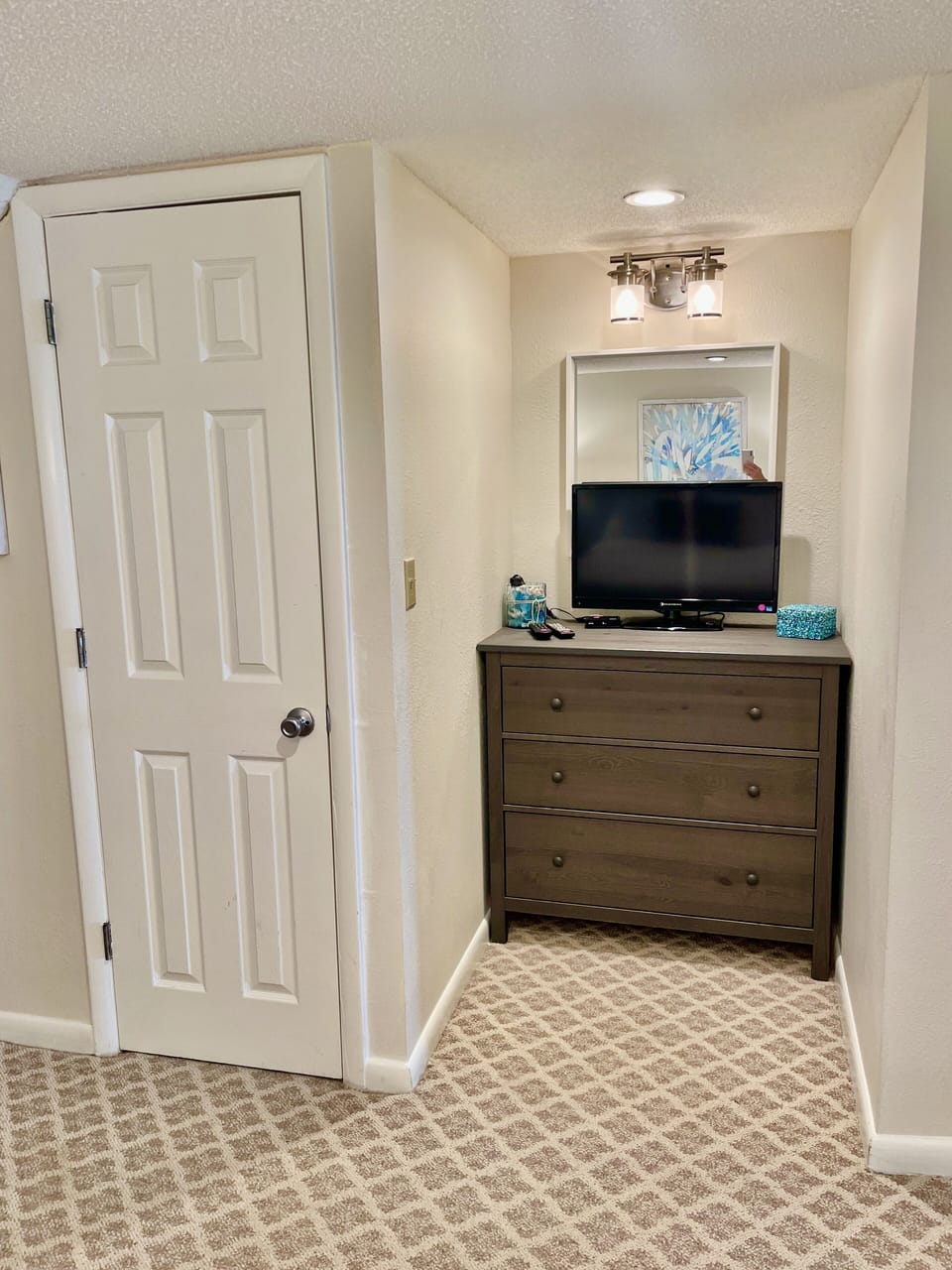 Dresser and large walk-in closet