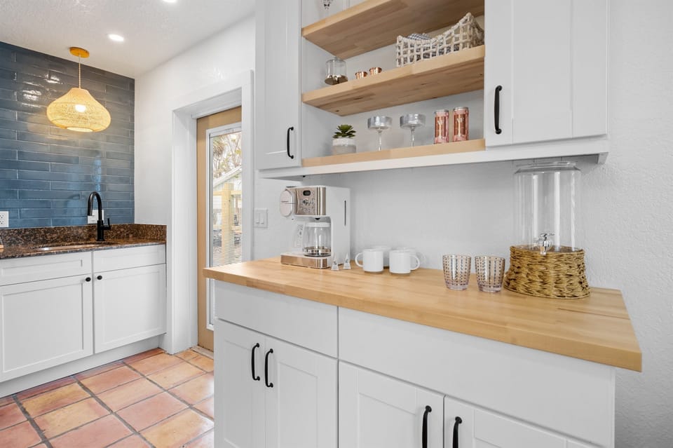 Fully stocked kitchen