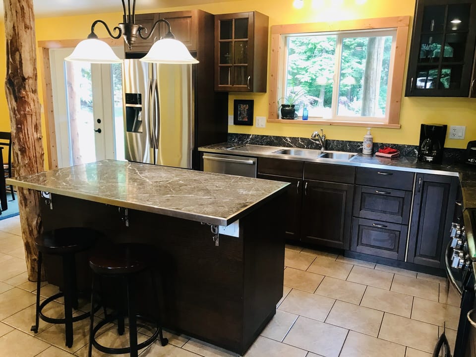 Fully stocked kitchen
 