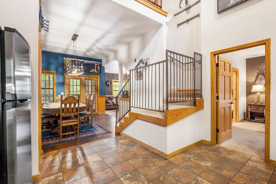 Open Floor Plan, Stairs Leading to the upstairs Bedroom and Loft Bedroom