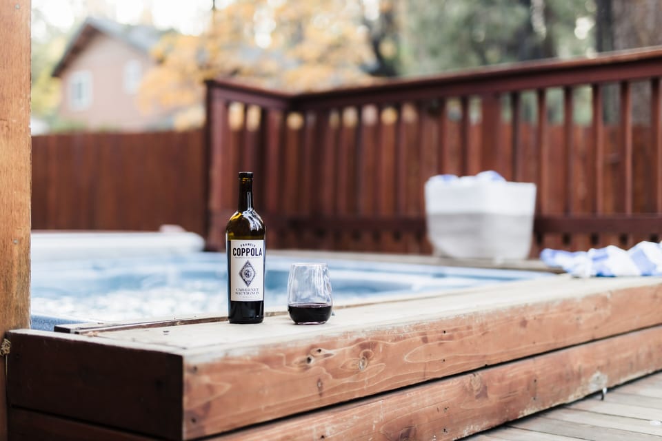 Hop in the hot tub after a day of skiing!