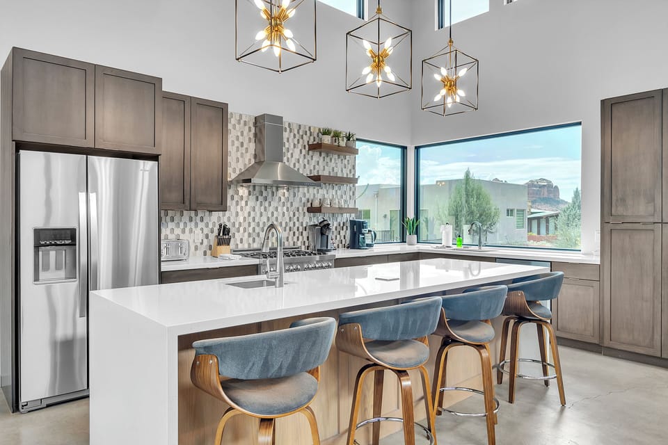Fully Equipped Gourmet Kitchen and a Large Center Island