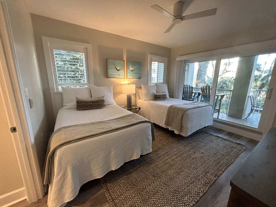 Guest Bedroom with Two Double Beds at 107 Windsor Place