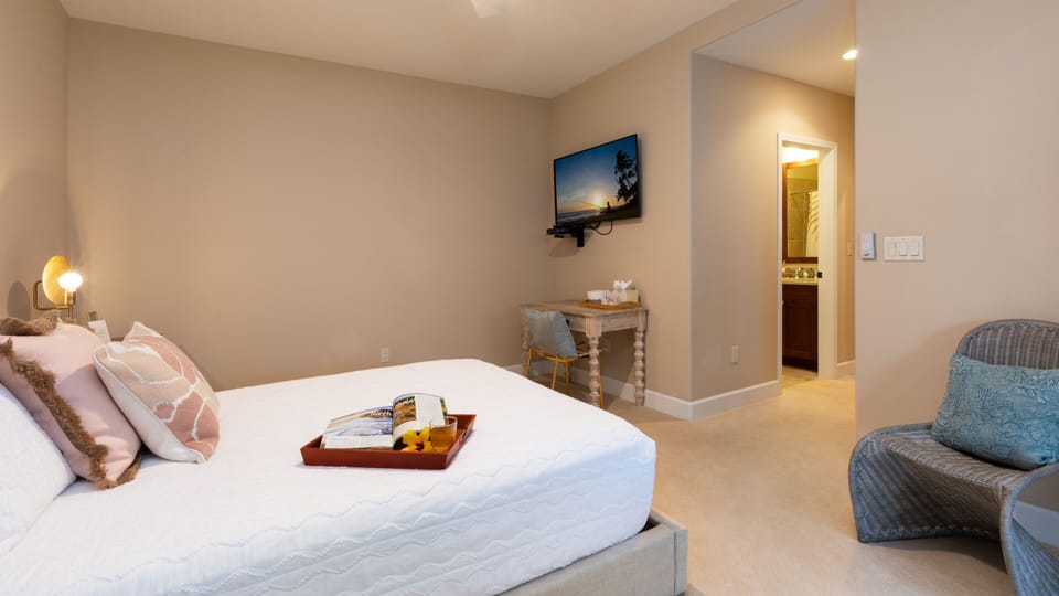 Bedroom Suite #2 with Queen bed, private ensuite and it's own TV