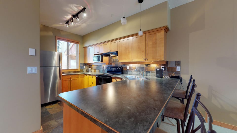 Well stocked large kitchen