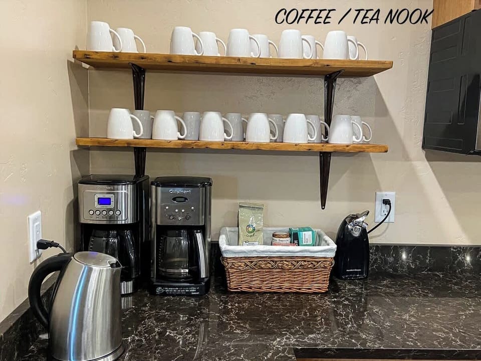 Coffee station in the kitchen