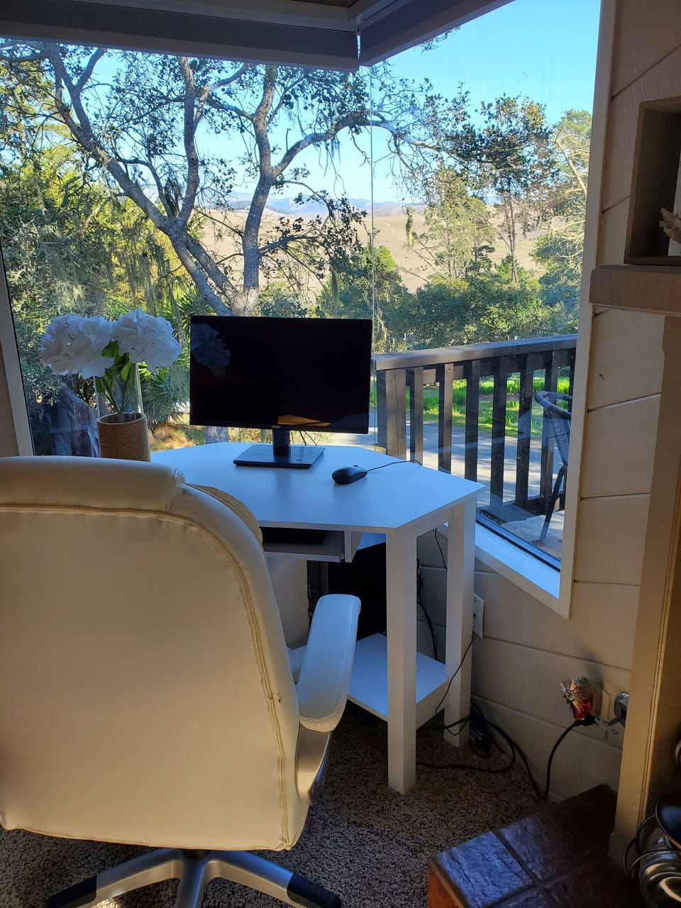 Living Room Computer Desk With A View!