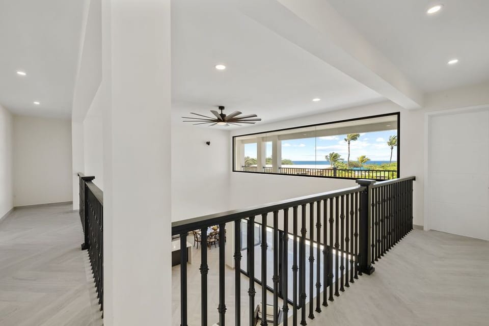 "Ascend to elegance and comfort with our beautifully designed stairs, adding a touch of grandeur to our rental property