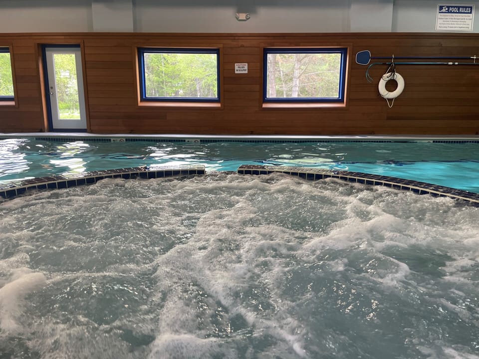 Indoor pool and hot tub at the Sugarhouse