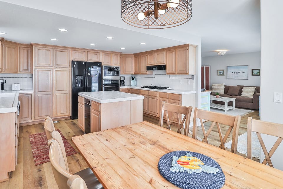 Opens to family room. 