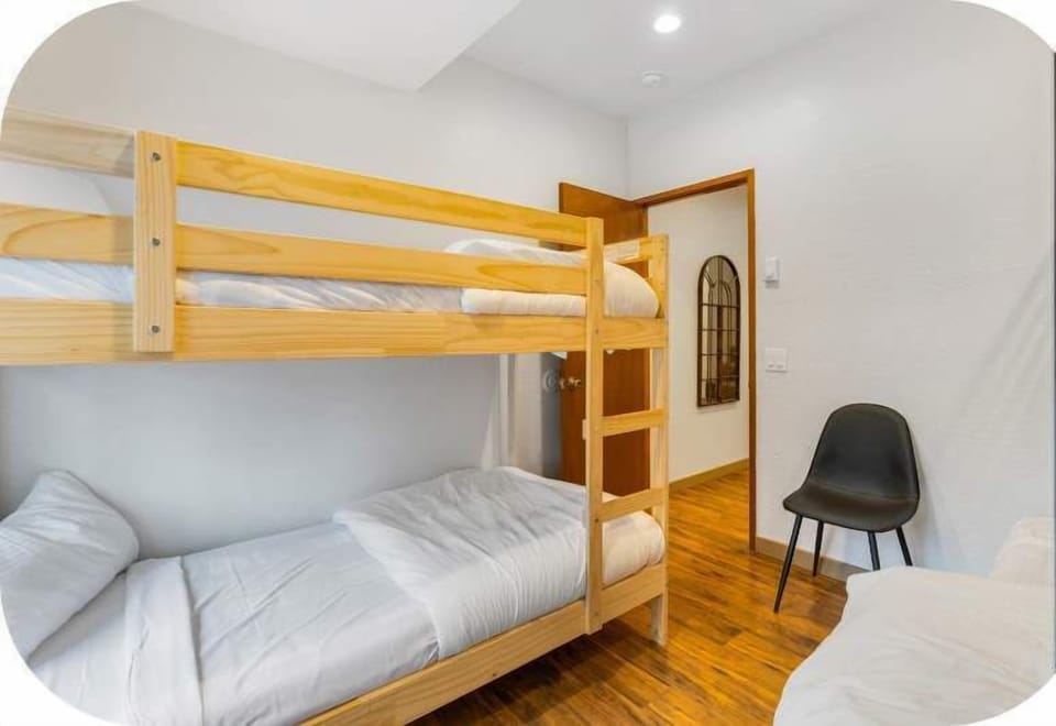 Roomy bunk beds, perfect for bedding options