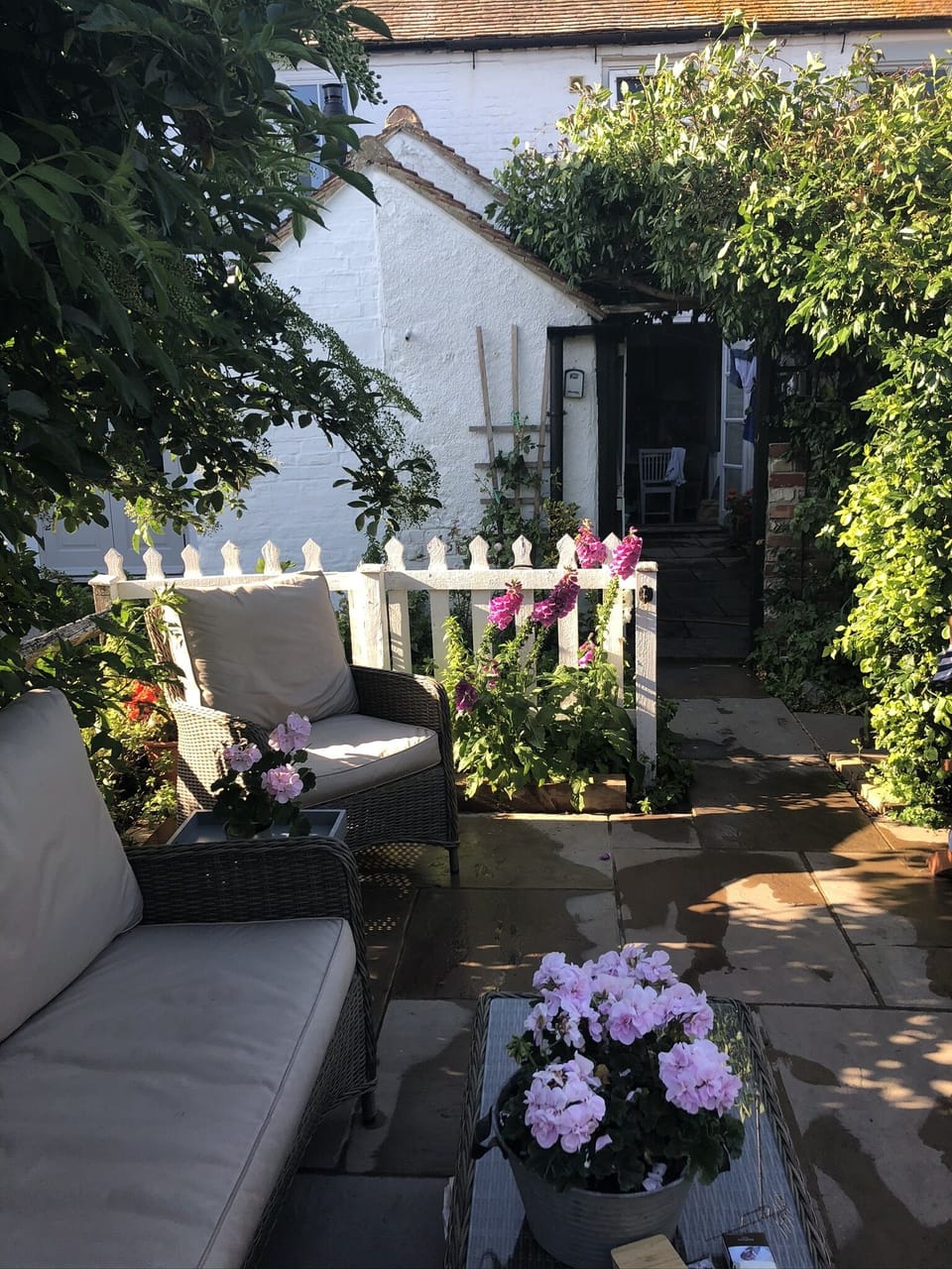 From the garden looking towards the house 