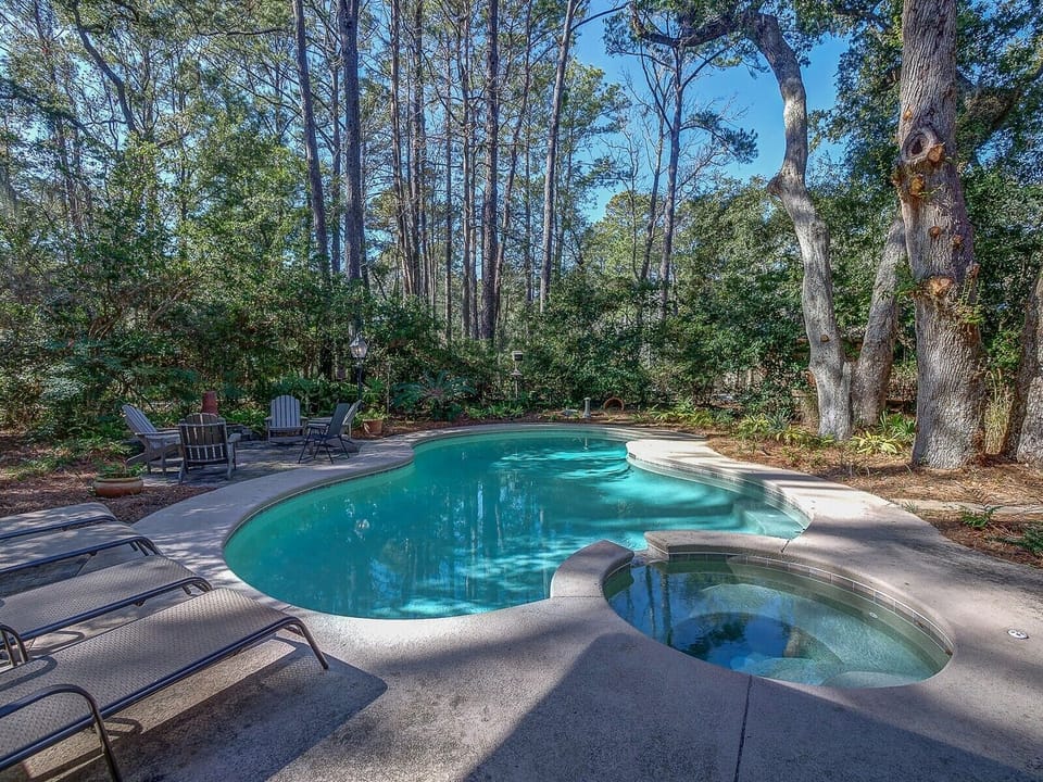 Pool Deck and Spa at 4 East Garrison Place