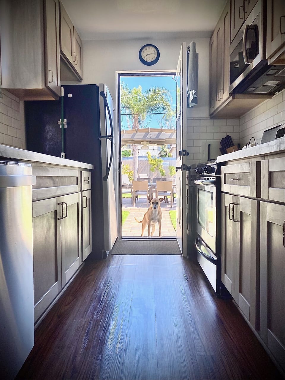 Our gourmet inspired kitchens have full sized appliances and gas ranges.