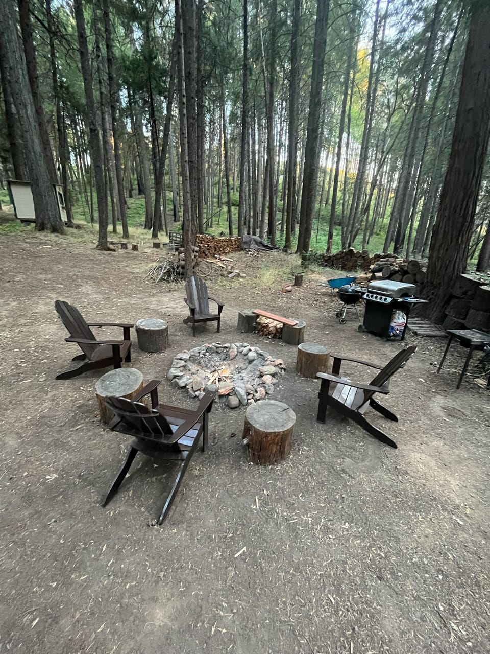 Main fire pit area