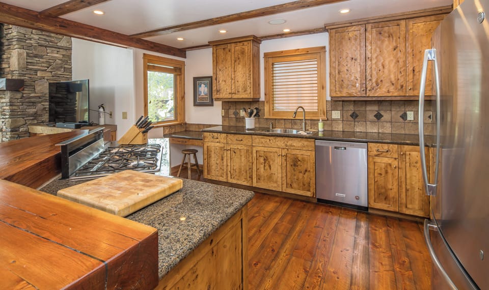 Kitchen with Modern Stainless Steel Appliances