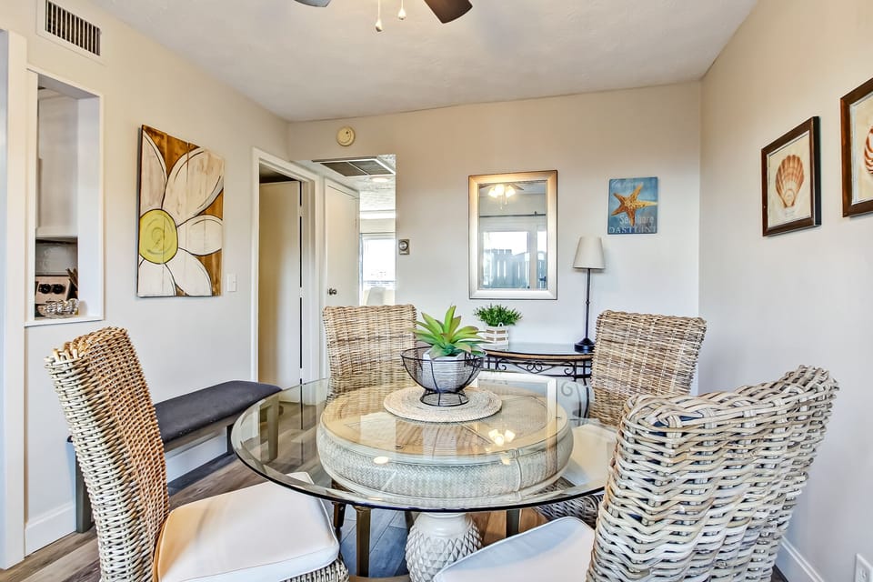 Glass Top Dining Table Seating 4