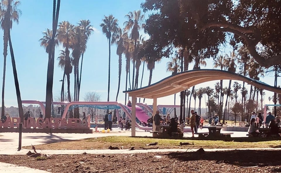 Wonderful playground near Belmont Park. 