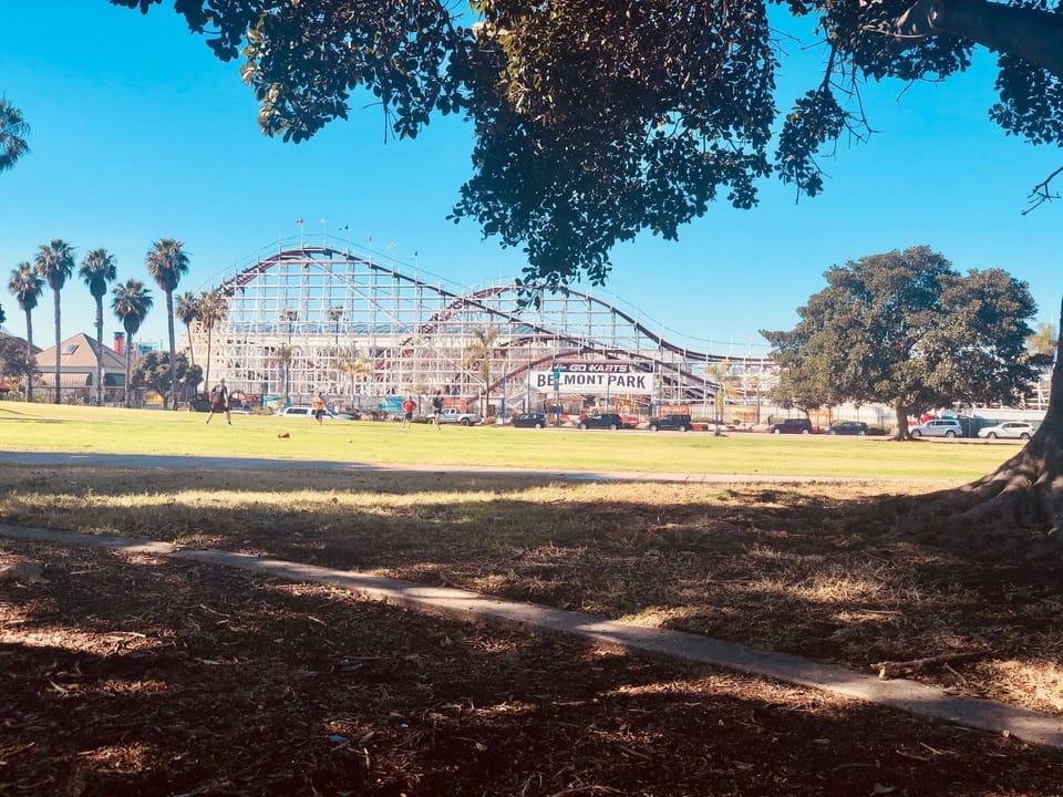 Belmont Park amusement park. 