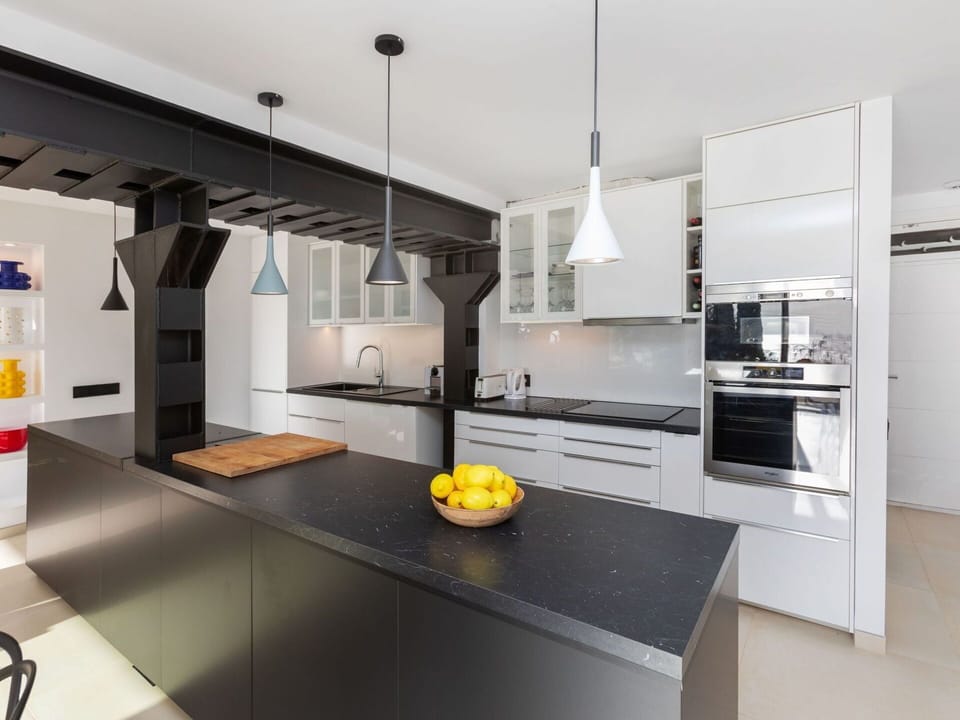 Cabinetry, Countertop, Kitchen, Kitchen Stove, Kitchen Appliance, Flooring, Floor, Home Appliance, Major Appliance
