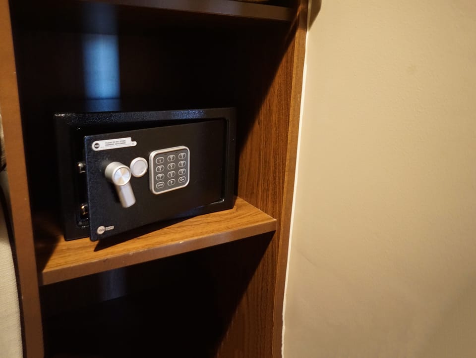 Safe in master bedroom closet
