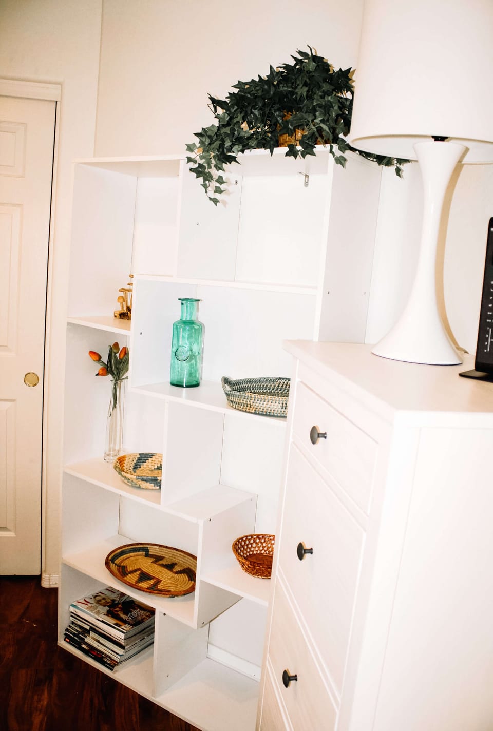 Bookshelf, closet and dresser for traveling
