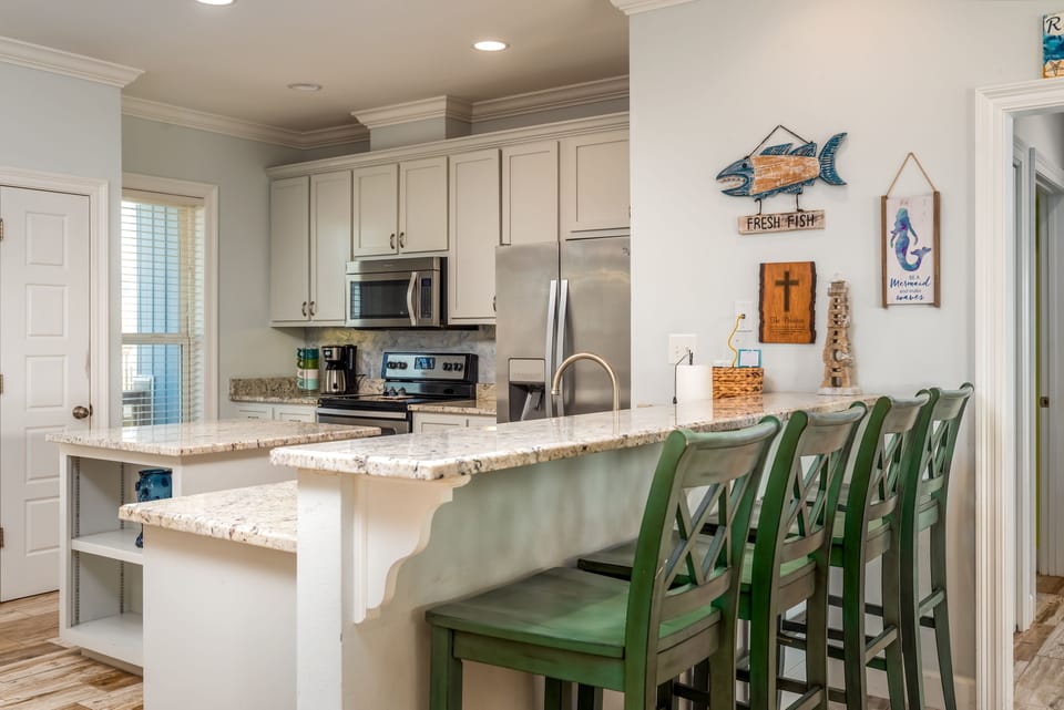 Awake on The Gulf Gulf view Kitchen