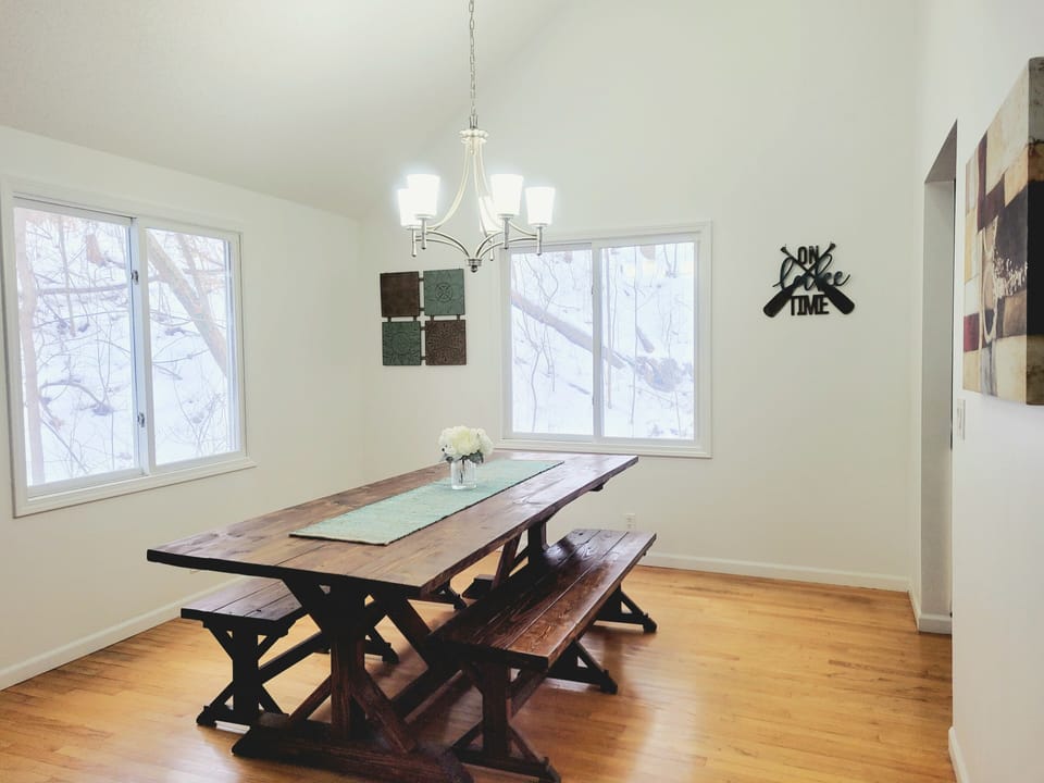 Dining space with room for entertaining