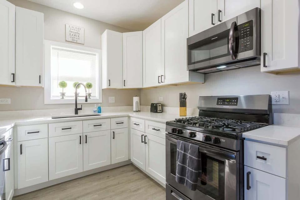Fully stocked kitchen
