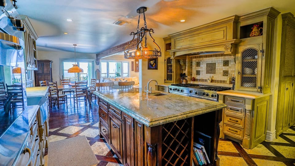 A chef’s kitchen.
